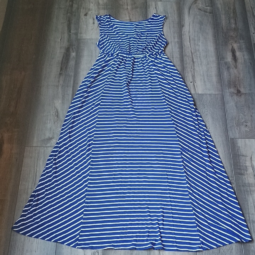 Isabel Maternity by Ingrid & Isabel Navy and White Striped Dress